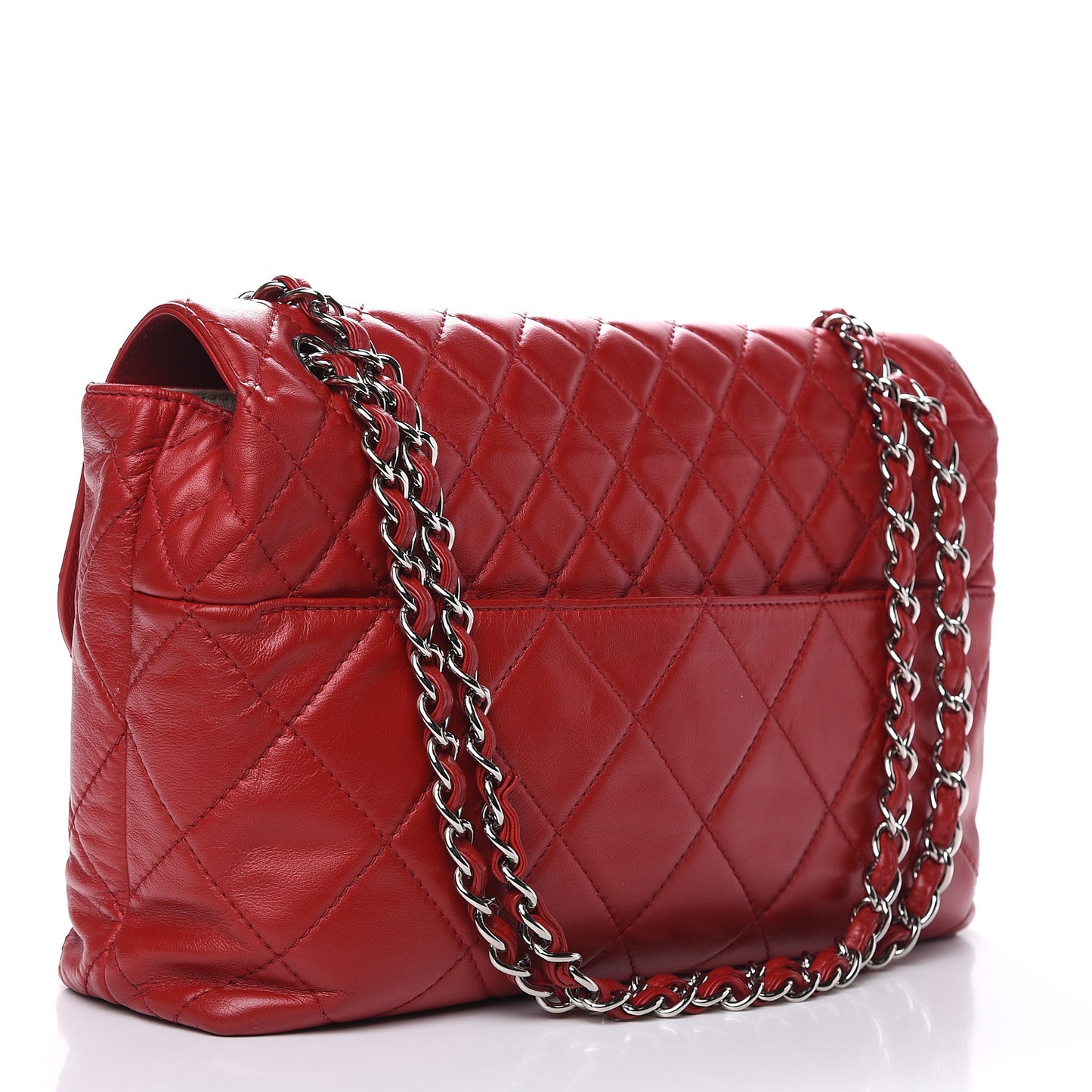Calfskin Quilted In The Business Flap Red