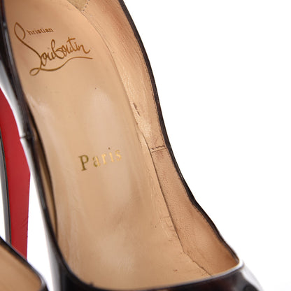 Christian Louboutin Patent Tortoiseshell Lady Peep 150 Pumps 35.5 Tartaruga 10 of 14