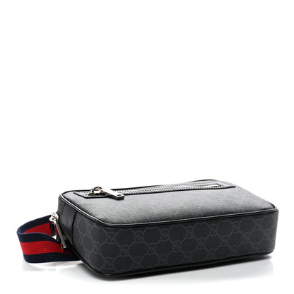 Gucci Soft GG Supreme Monogram Web Belt Bag Black Grey 4 of 10