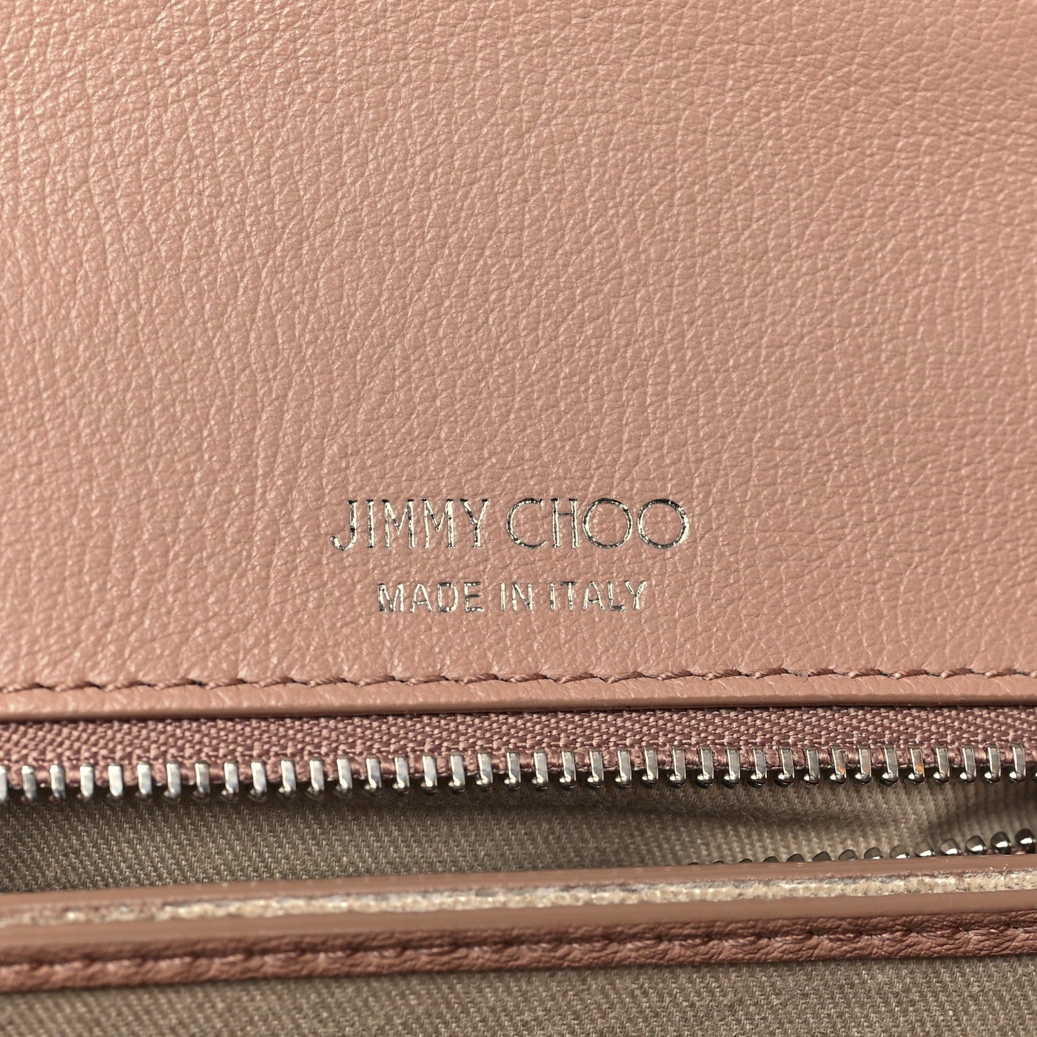Jimmy Choo Calfskin Lizard Embossed Small Cheri Top Handle Bag Beige 6 of 8