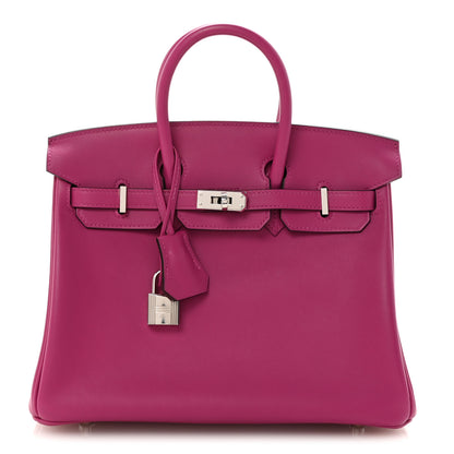 Hermes Swift Birkin 25 Rose Pourpre 1 of 11