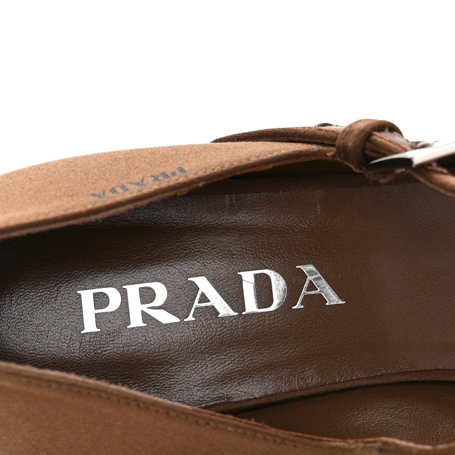 Prada Satin Mary Jane Pumps 36 Tobacco 8 of 11