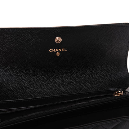 Chanel Caviar Quilted Long Boy Flap Wallet Black 11 of 14