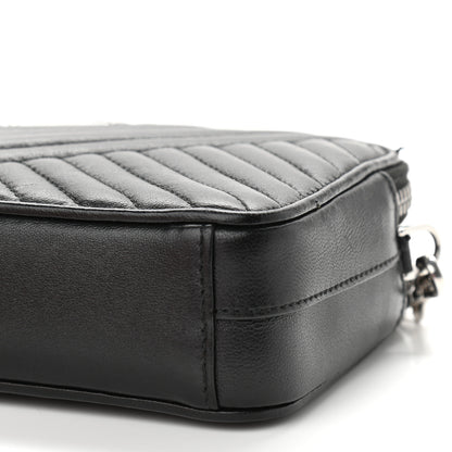 Prada Nappa Impunture Diagramme Mini Double Zip Chain Crossbody Bag Black 12 of 14