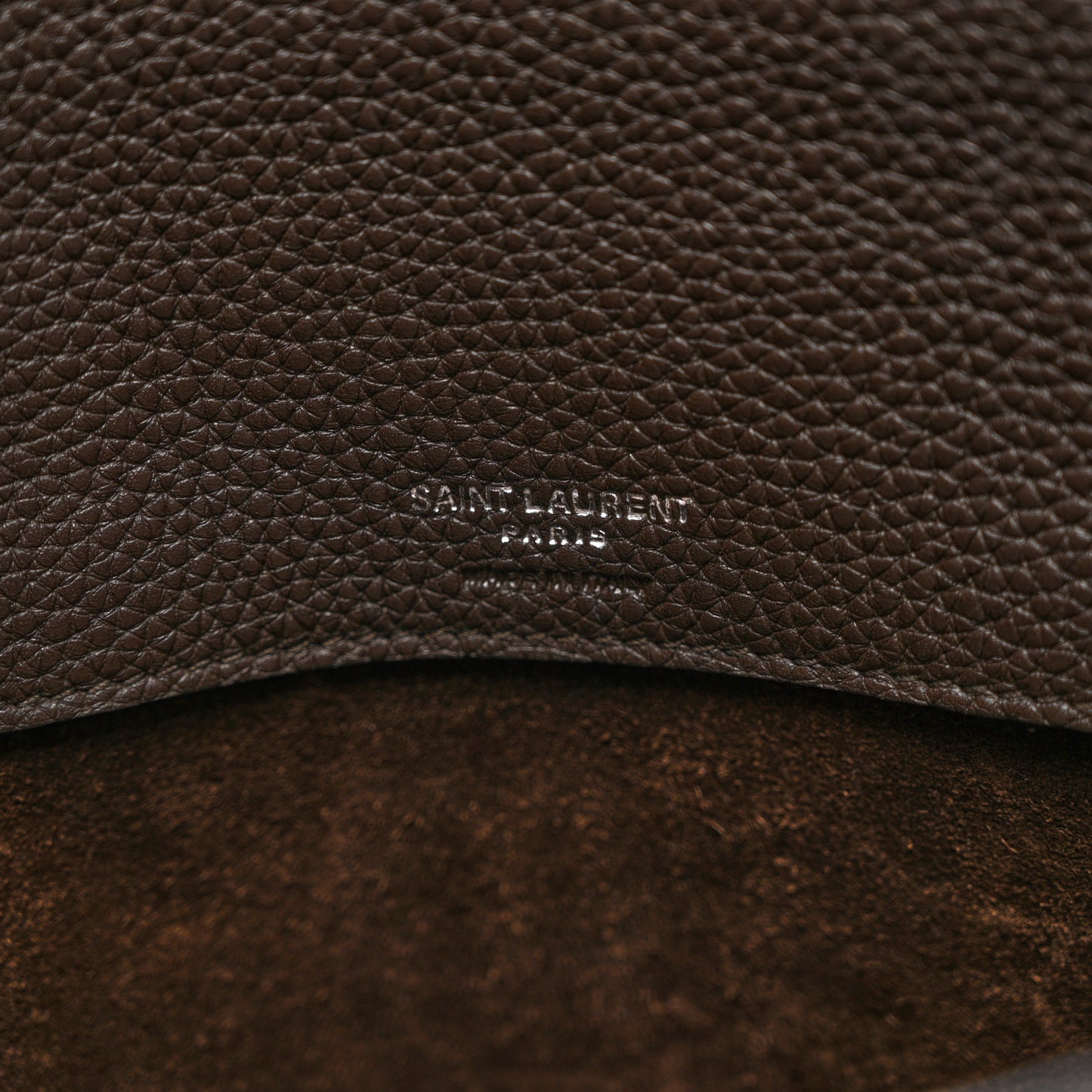 Grained Calfskin Baby Sac De Jour Souple Dark Brown