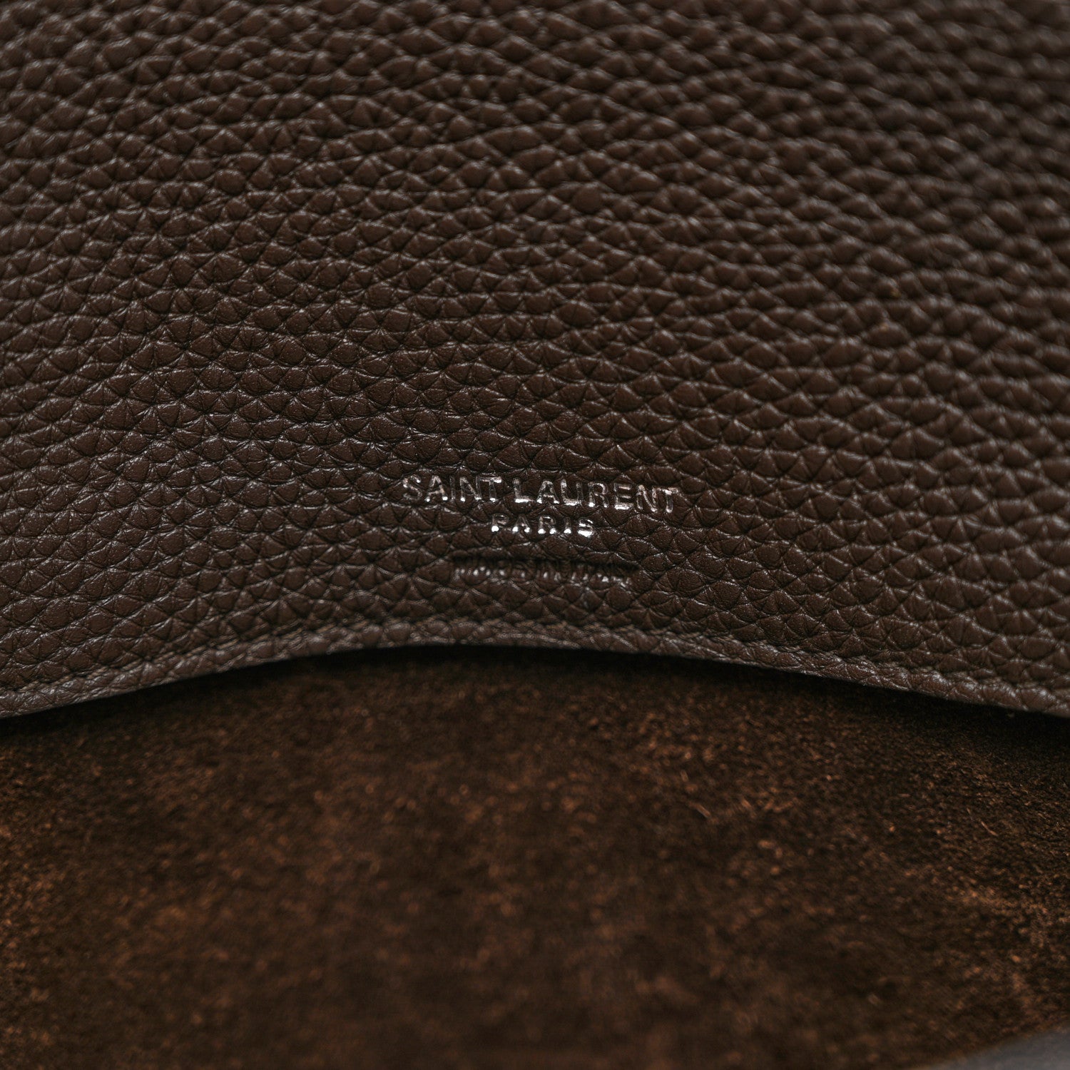 Saint Laurent Grained Calfskin Baby Sac De Jour Souple Dark Brown 5 of 8