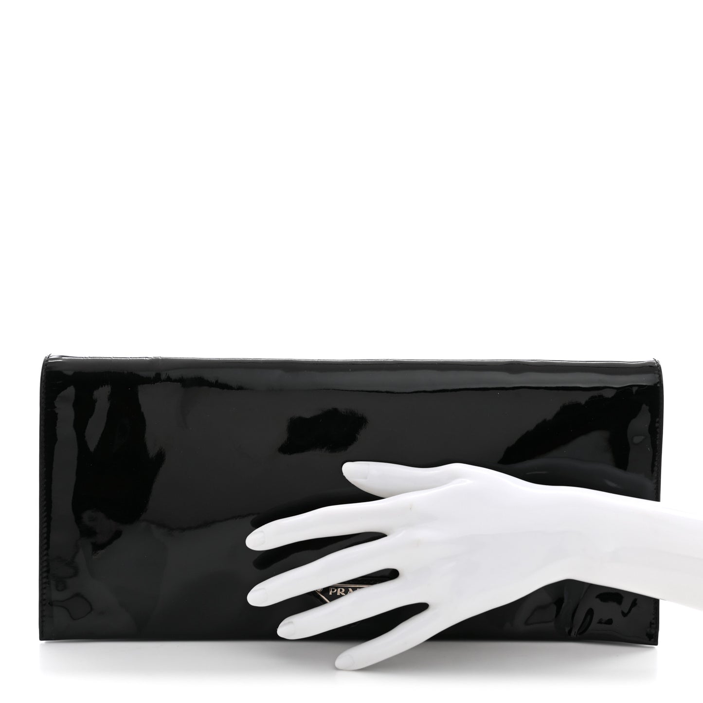 Vernice Metal Clutch Black