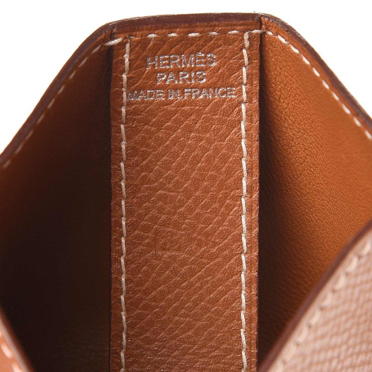 Hermes Courchevel Card Case Gold 6 of 7