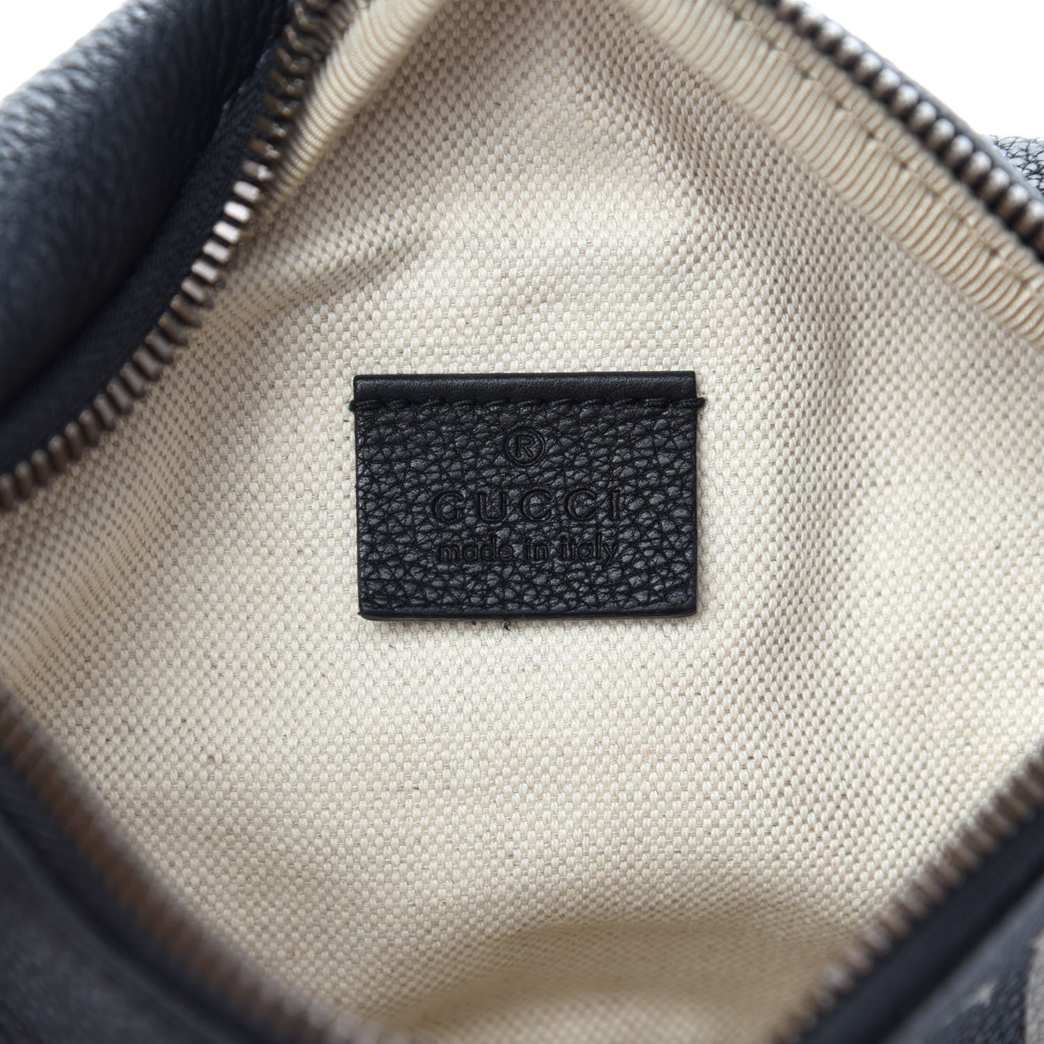 Gucci Grained Calfskin Small Logo Belt Bag Black 6 of 10