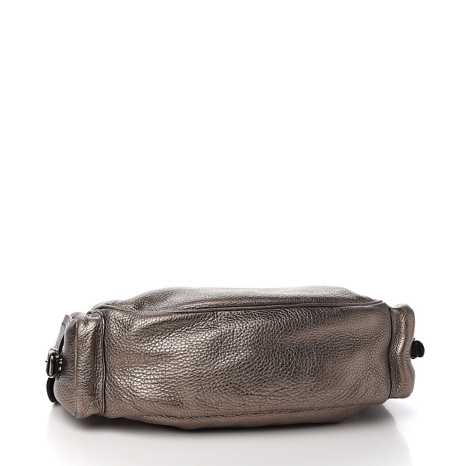 Prada Metallic Vitello Daino Side Pocket Hobo Bronze 3 of 8