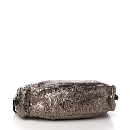 Prada Metallic Vitello Daino Side Pocket Hobo Bronze 3 of 8