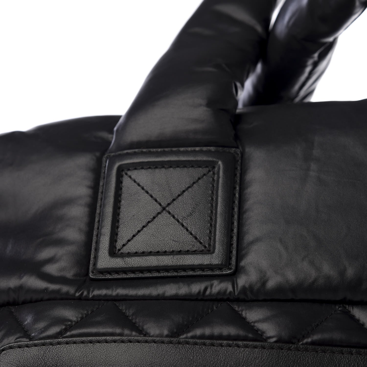 Chanel Nylon Quilted Large Coco Cocoon Tote Black 9 of 9