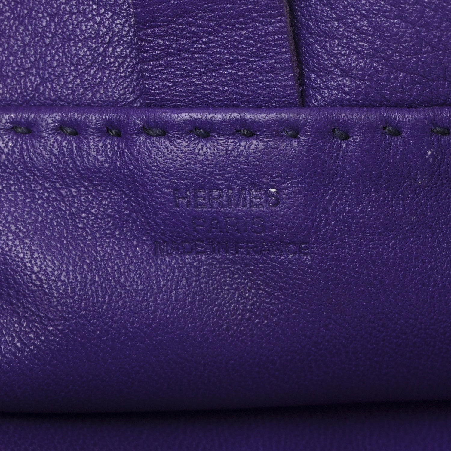 Hermes Lambskin Clou De Selle Pouch Crocus 6 of 12
