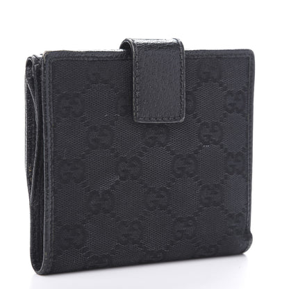 Gucci Monogram Bamboo French Wallet Black 3 of 11