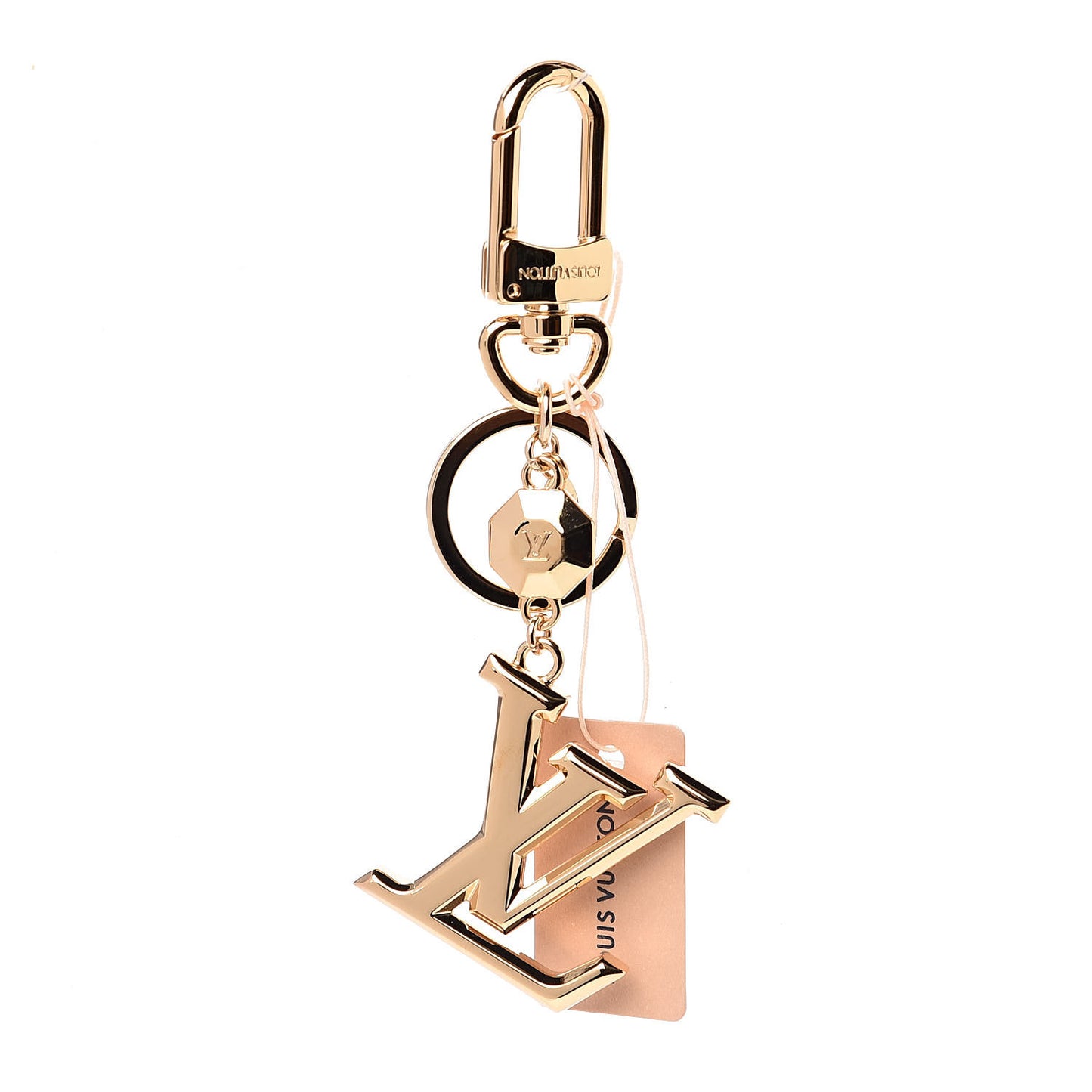 LV Facettes Bag Charm Key Holder Gold