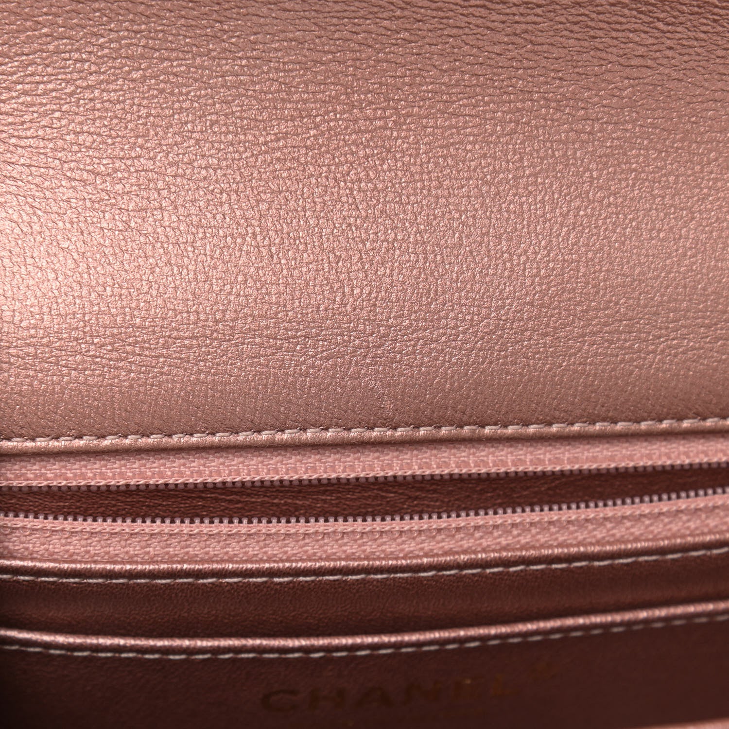 Chanel Metallic Grained Calfskin Quilted 2.55 Reissue Mini Flap Copper Pink 8 of 10