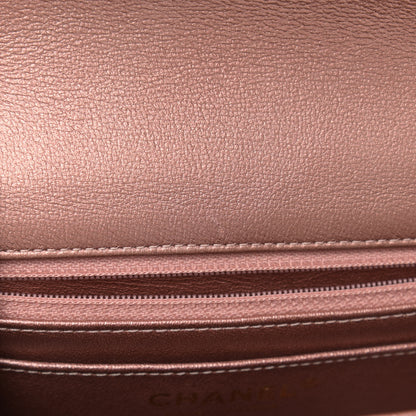 Chanel Metallic Grained Calfskin Quilted 2.55 Reissue Mini Flap Copper Pink 8 of 10