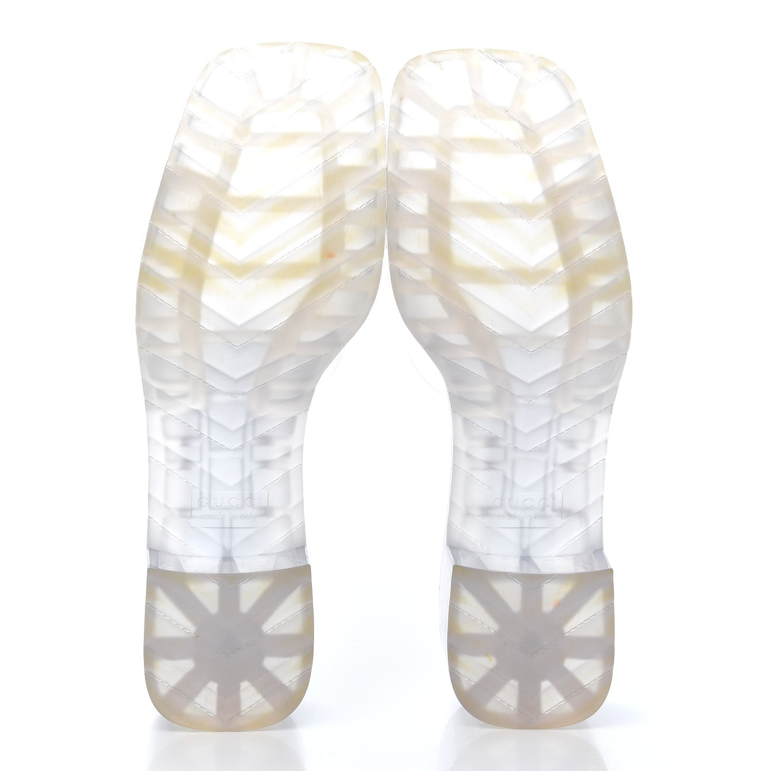 Gucci Rubber Gucci Logo Womens Platform 20/60mm Slide Sandals 39 Transparent 5 of 13