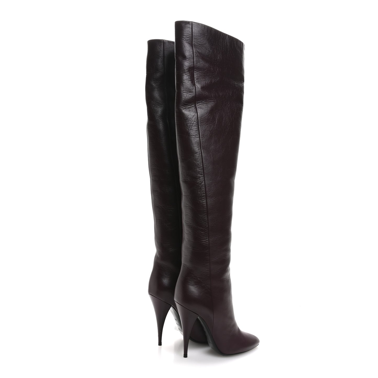 Calfskin Kiki 110mm Over The Knee Boots 36.5 Dark Violet