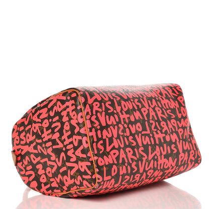 Louis Vuitton Monogram Graffiti Speedy 30 Fuchsia 4 of 12