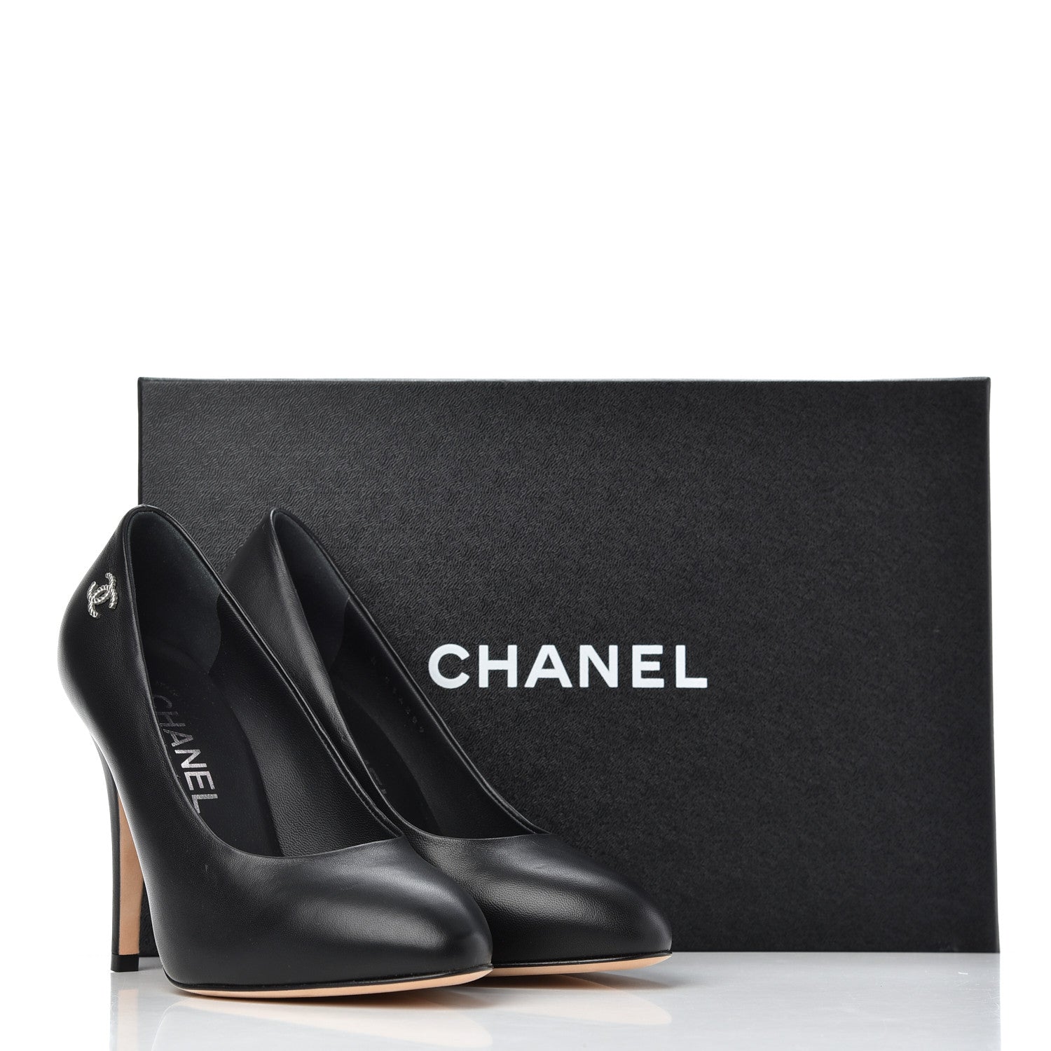 Chanel Lambskin CC Pumps 35 Black 16 of 16