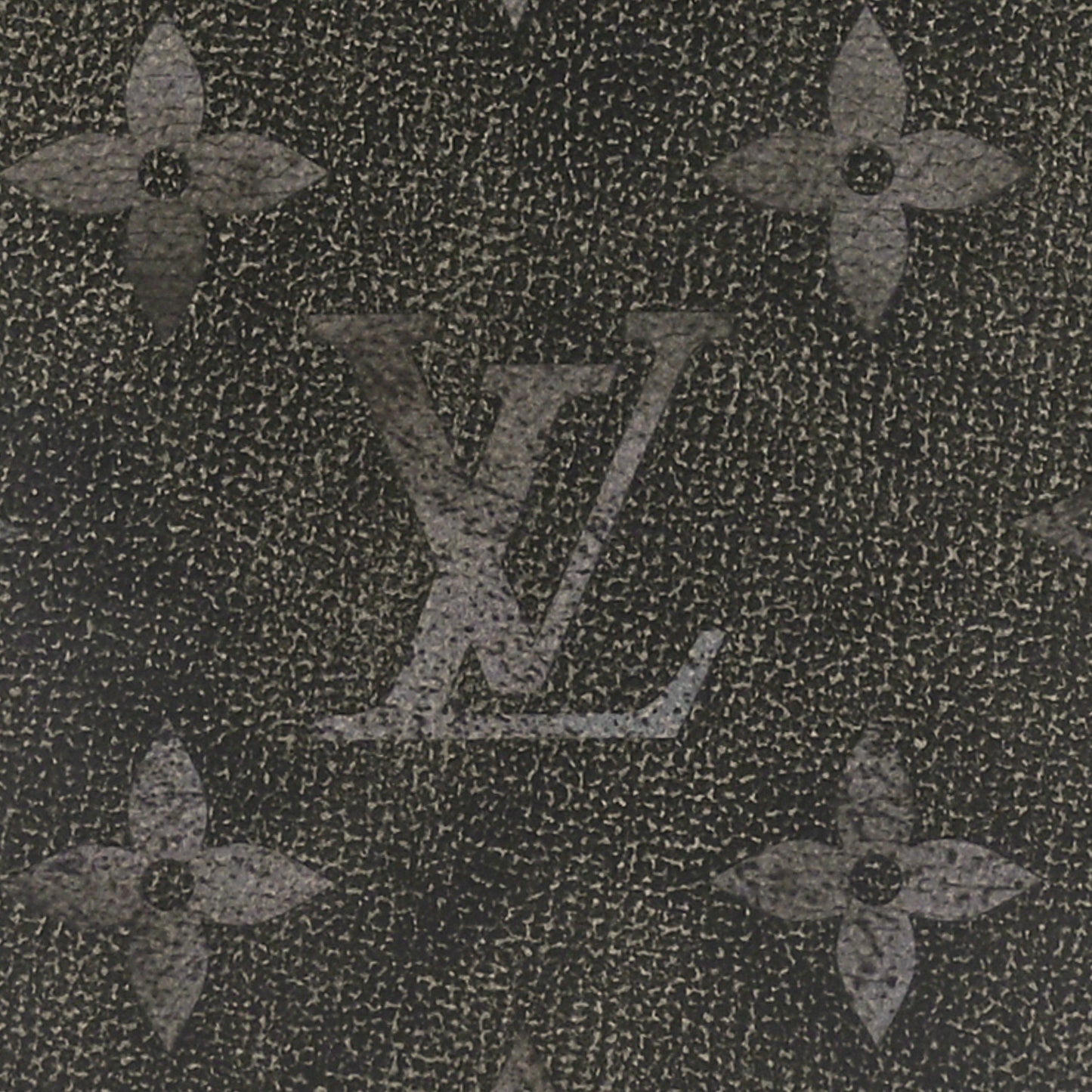 Brushed Monogram Pocket Organizer Black White