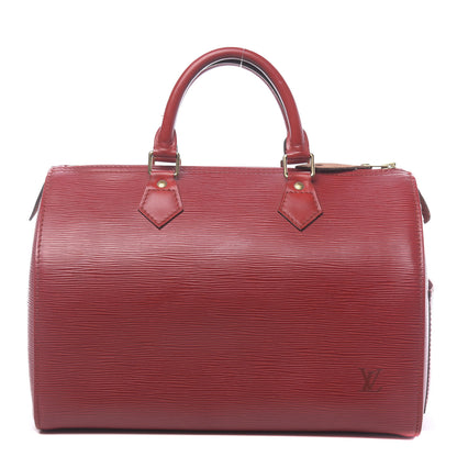 Louis Vuitton Epi Speedy 30 Castillan Red 1 of 16