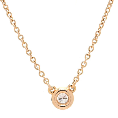 Tiffany 18K Rose Gold Diamond .07ct Elsa Peretti Diamonds by the Yard Pendant Necklace 4 of 7
