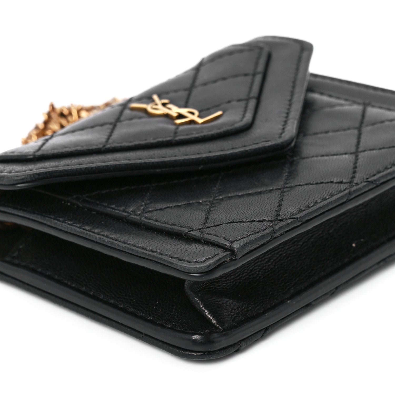 Saint Laurent Lambskin Quilted Micro Gaby Bag Black 10 of 11