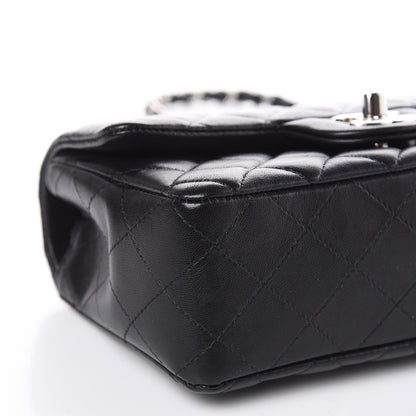 Chanel Lambskin Quilted Mini Rectangular Flap Black 8 of 12