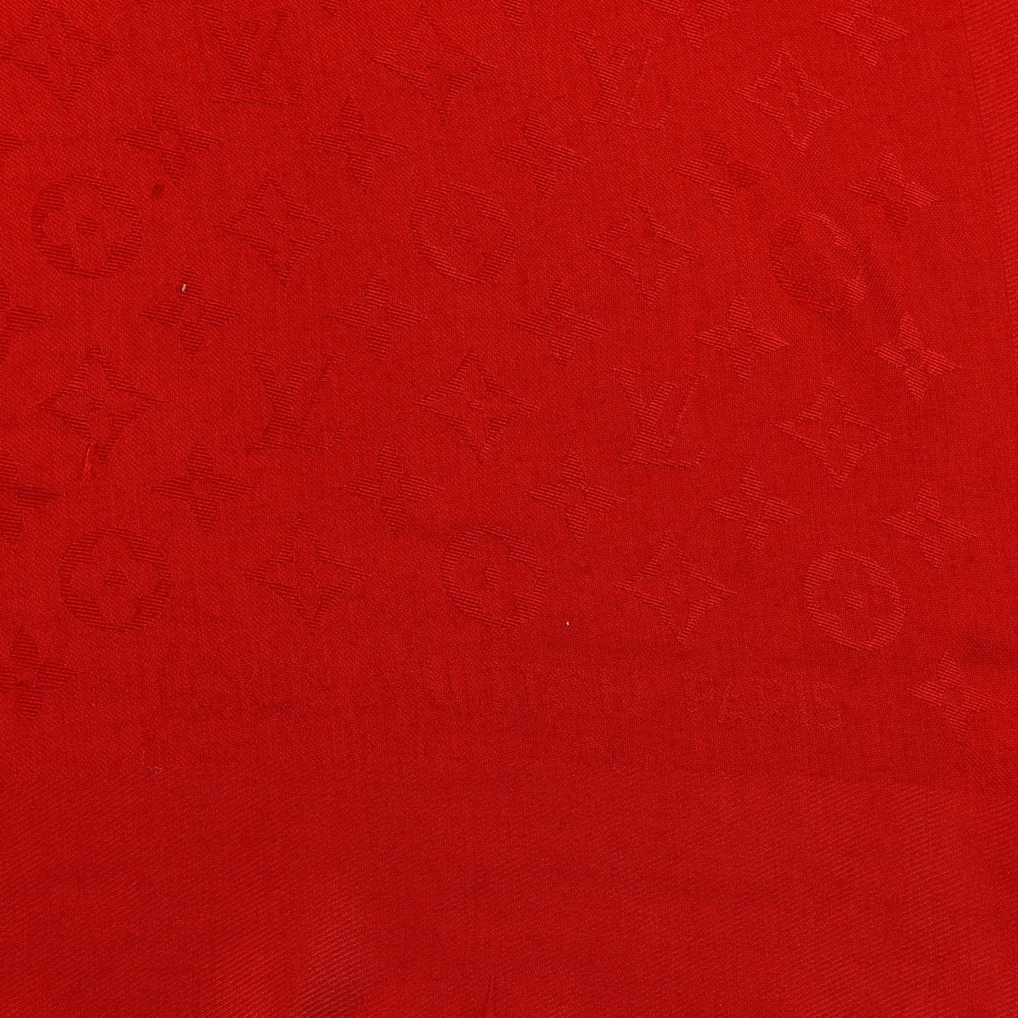 Silk Wool Monogram Shawl Pomme D'Amour