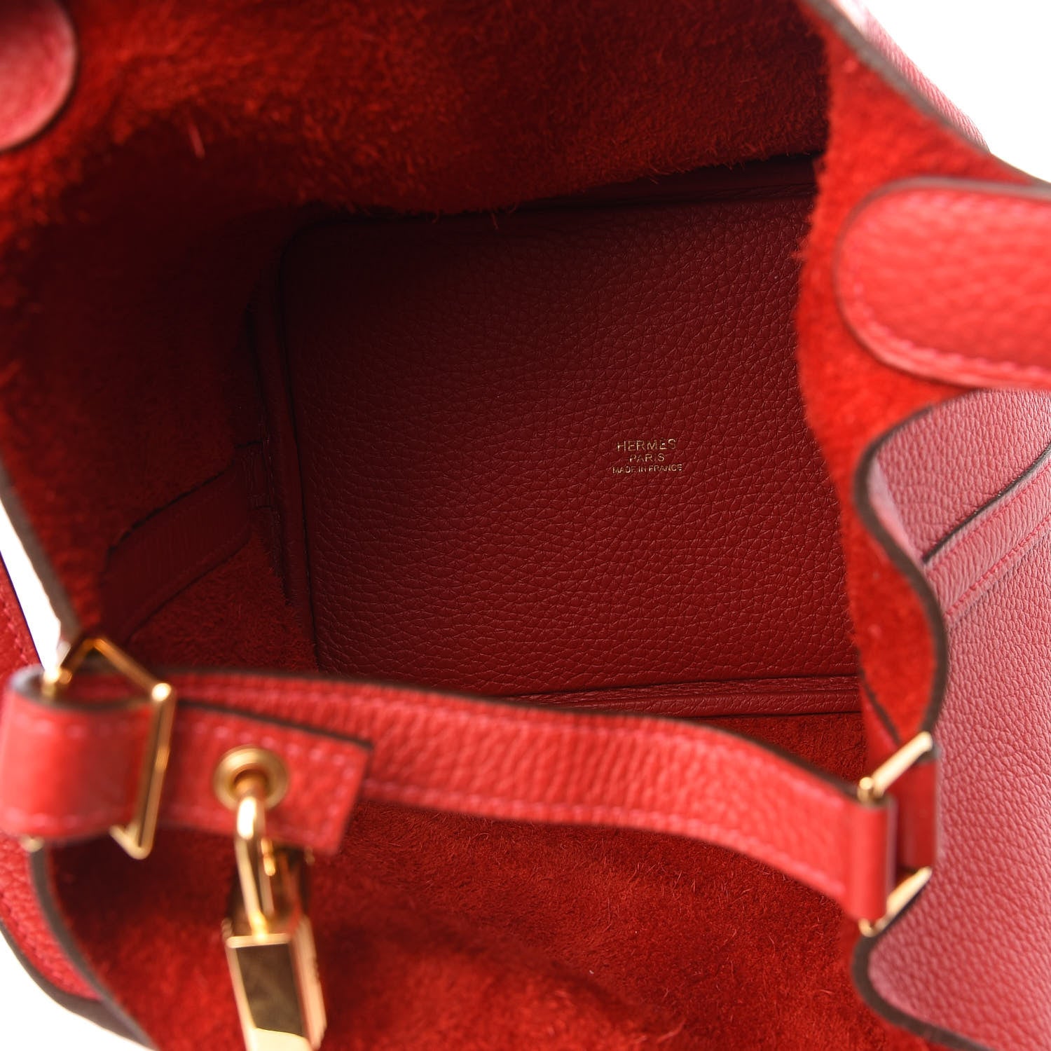 Hermes Taurillon Clemence Picotin Lock 18 PM Rouge Casaque 4 of 8