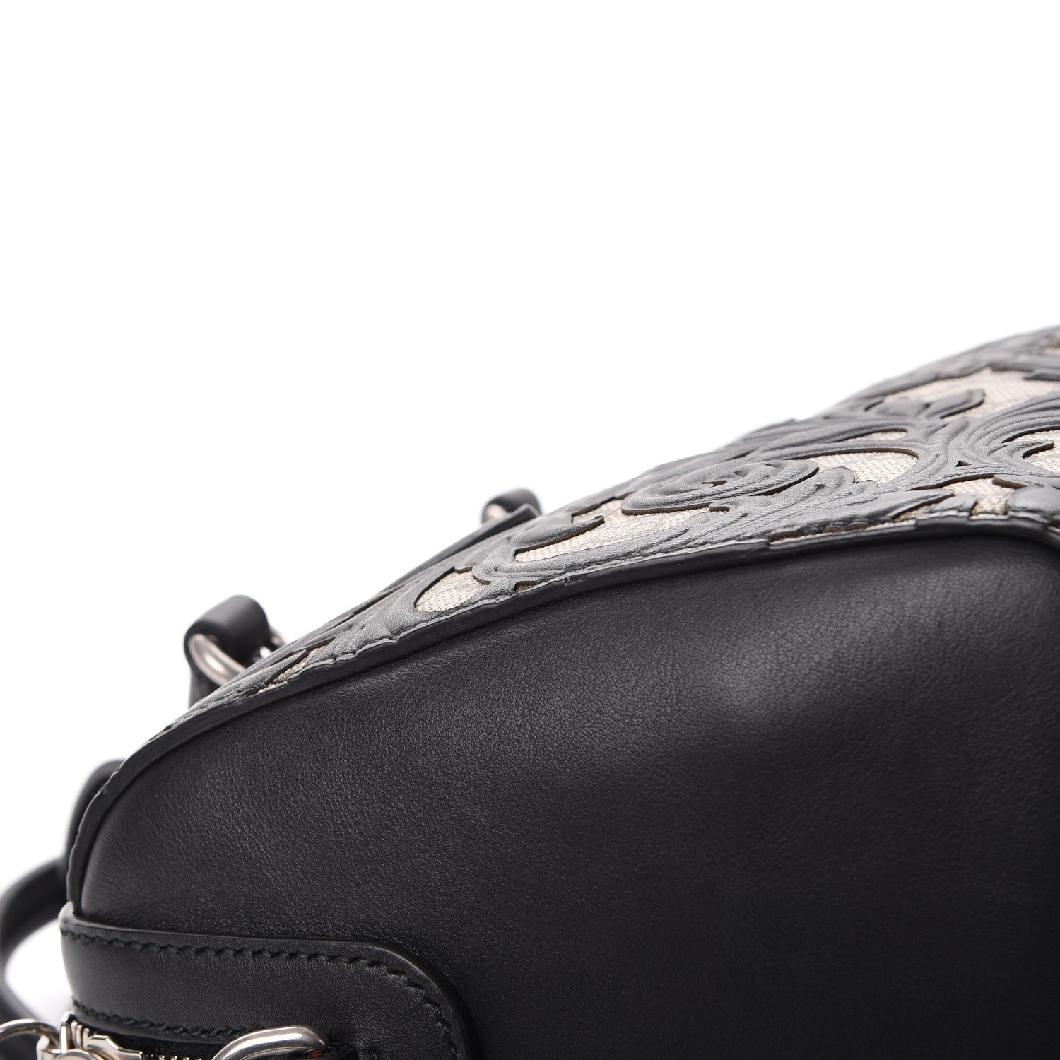 Gucci GG Supreme Monogram Arabesque Small Boston Black 9 of 15