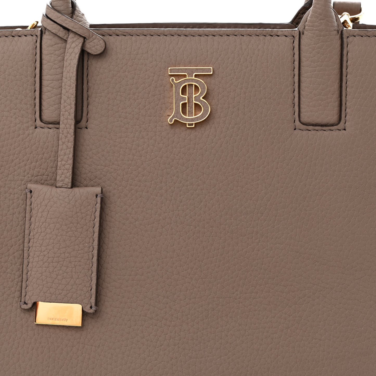 Grained Calfskin Small Frances Tote Light Saddle Brown