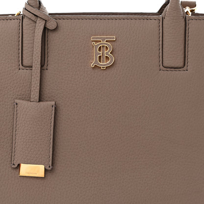 Burberry Grained Calfskin Small Frances Tote Light Saddle Brown 8 of 10