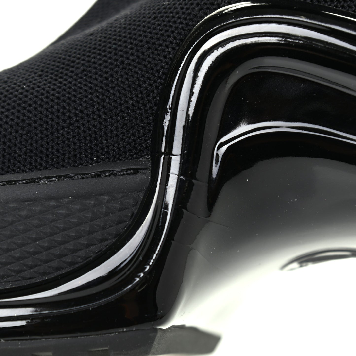 Stretch Textile Patent LV Archlight Sneaker Boots 38 Black