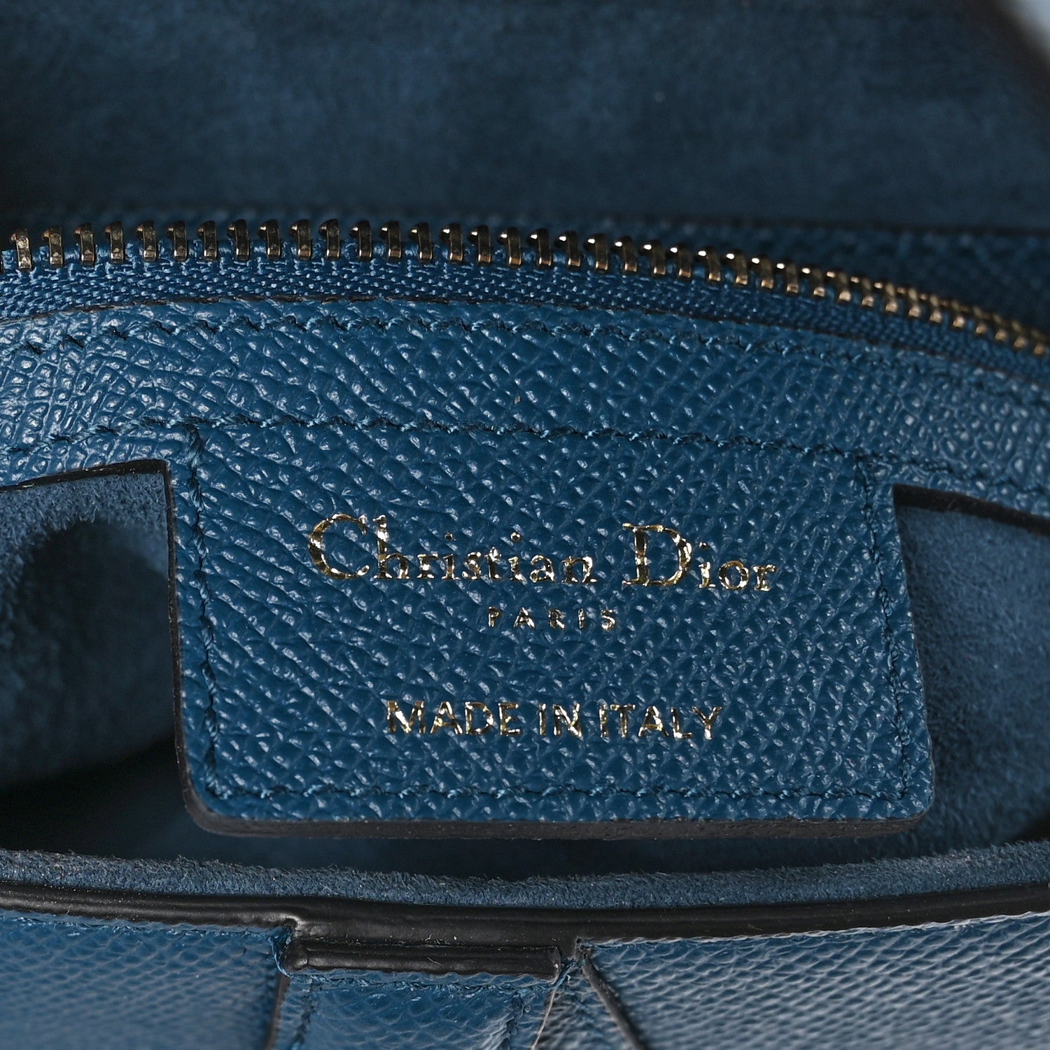 Christian Dior Grained Calfskin Saddle Bag Turquoise 6 of 10