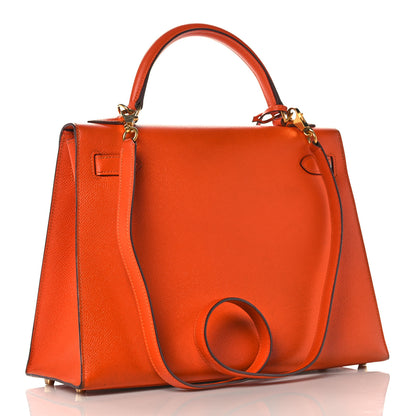 Hermes Epsom Kelly Sellier 32 Feu 3 of 47