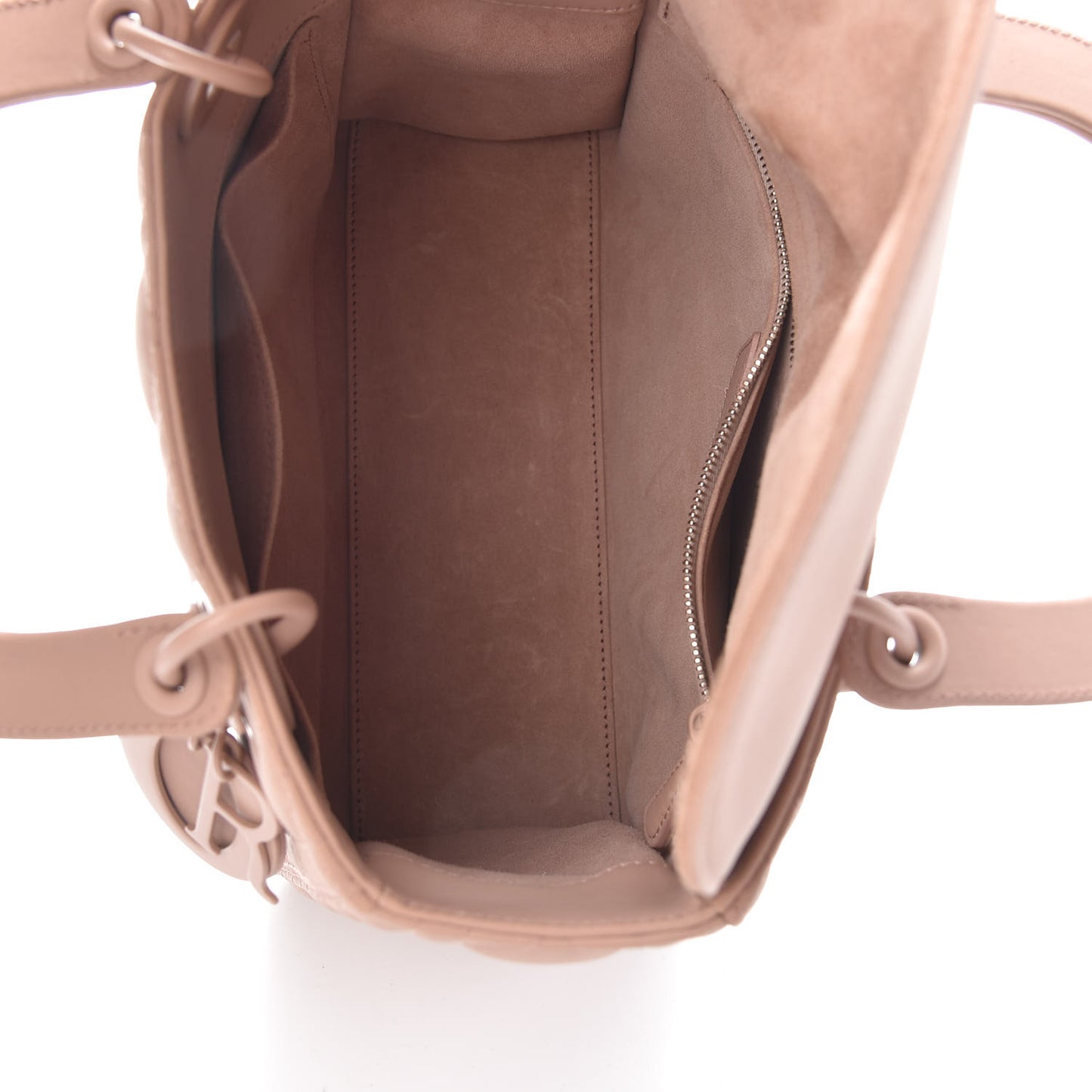 Ultra Matte Calfskin Cannage Medium Lady Dior Beige