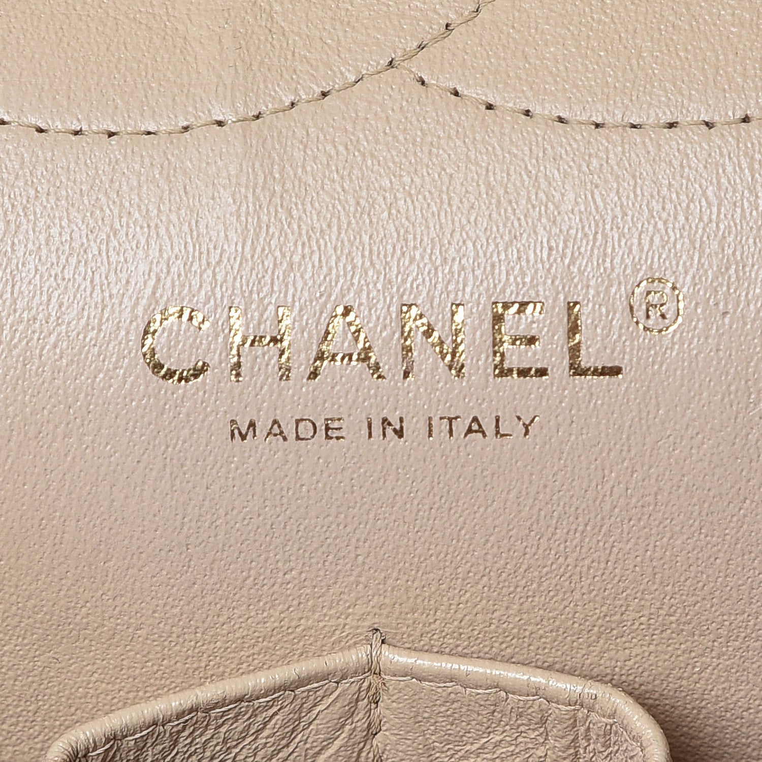 Chanel Pearly Caviar Quilted Jumbo Double Flap Beige 8 of 16