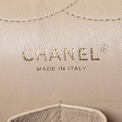 Chanel Pearly Caviar Quilted Jumbo Double Flap Beige 8 of 16