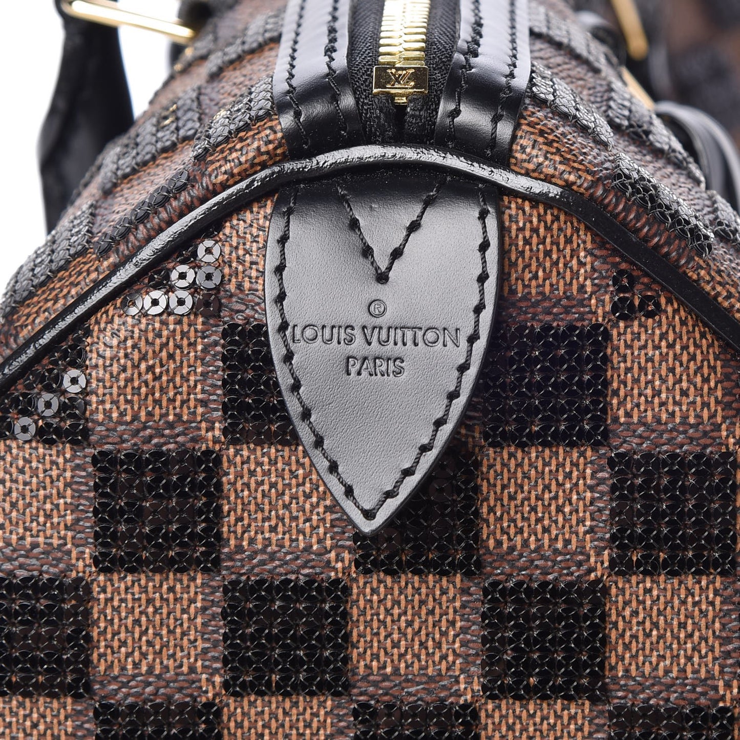 Damier Paillettes Speedy 30 Black