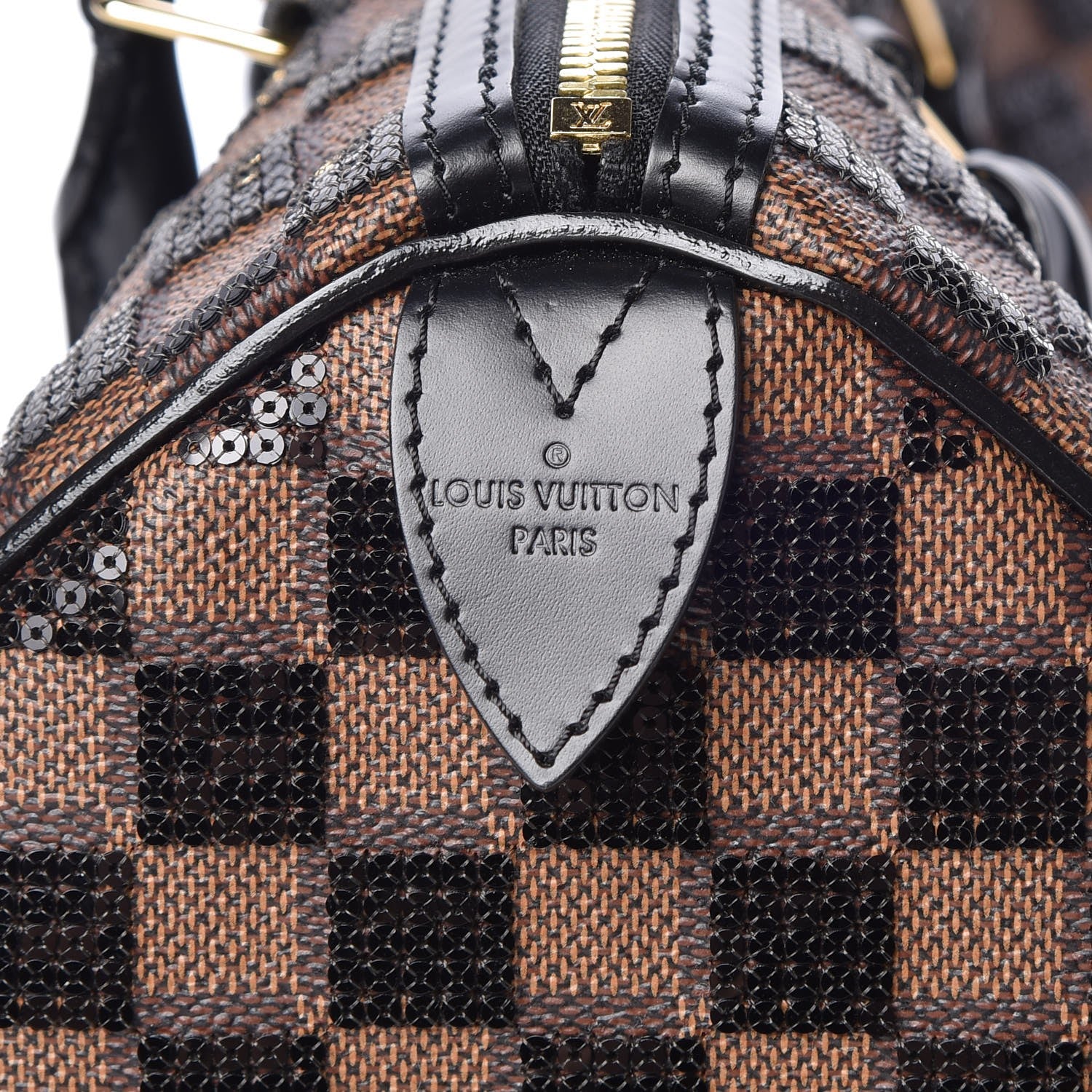 Louis Vuitton Damier Paillettes Speedy 30 Black 6 of 8