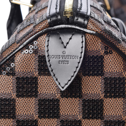 Louis Vuitton Damier Paillettes Speedy 30 Black 6 of 8