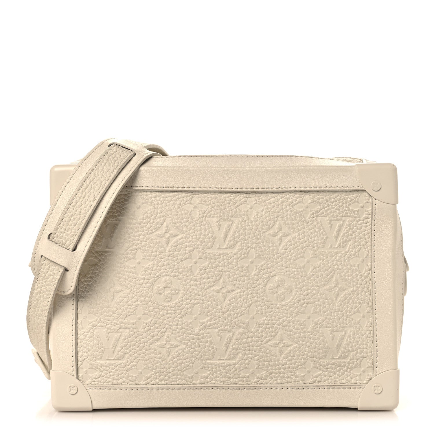 Louis Vuitton Taurillon Monogram Solar Ray Soft Trunk Powder White 1 of 11