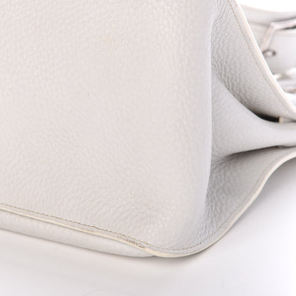 Hermes Taurillon Clemence Jypsiere 34 White 18 of 22