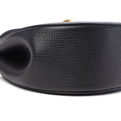 Bottega Veneta Palmellato Calfskin Rounded Belt Bag Black 7 of 9