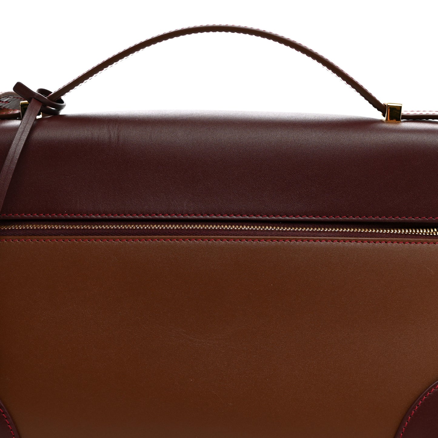 Smooth Calfskin Extra Bag L27 Burnt Tan Oxblood