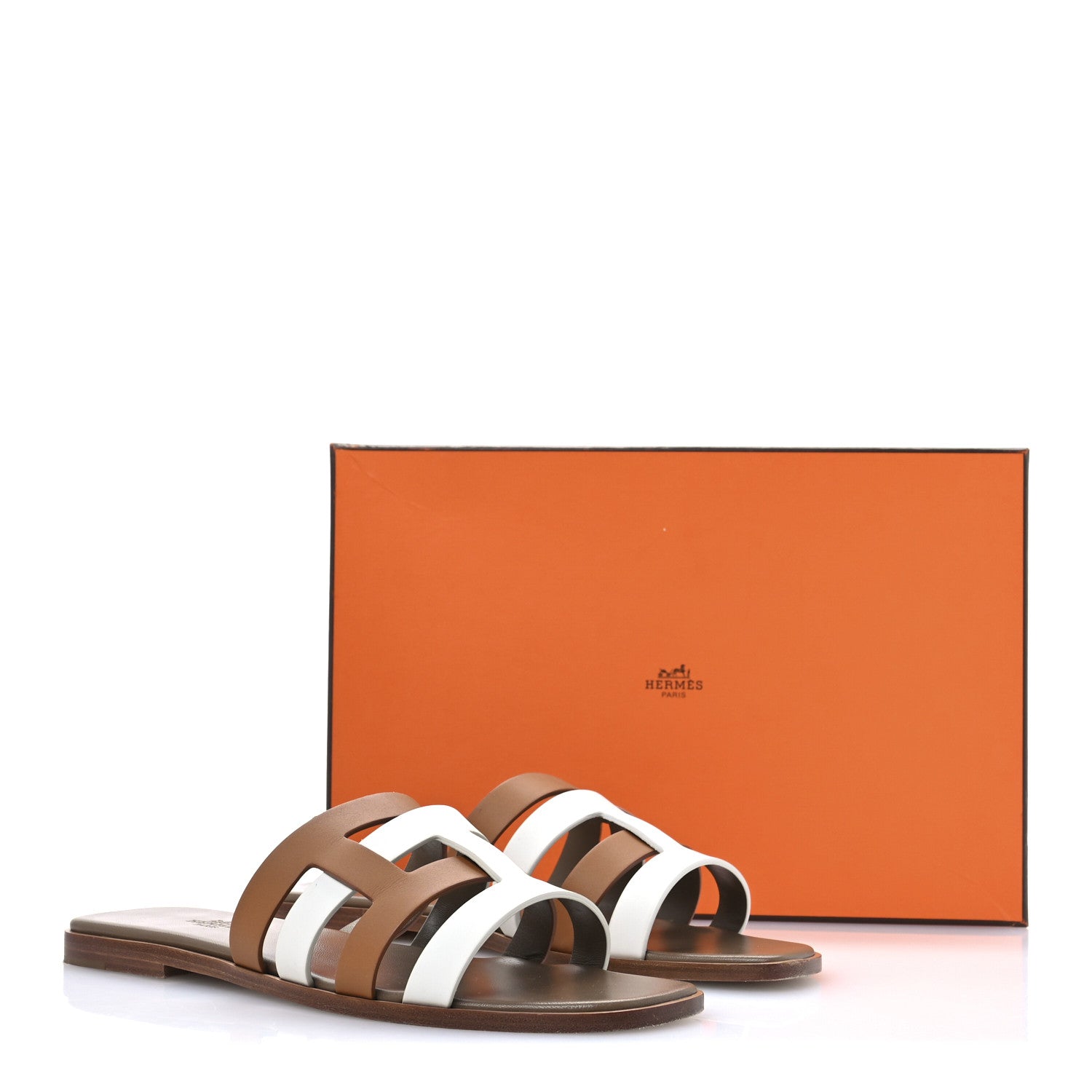 Hermes Calfskin Amore Sandals 39 White Naturel 9 of 11
