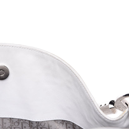 Christian Dior Lambskin Stitched Cannage Hobo White 9 of 19